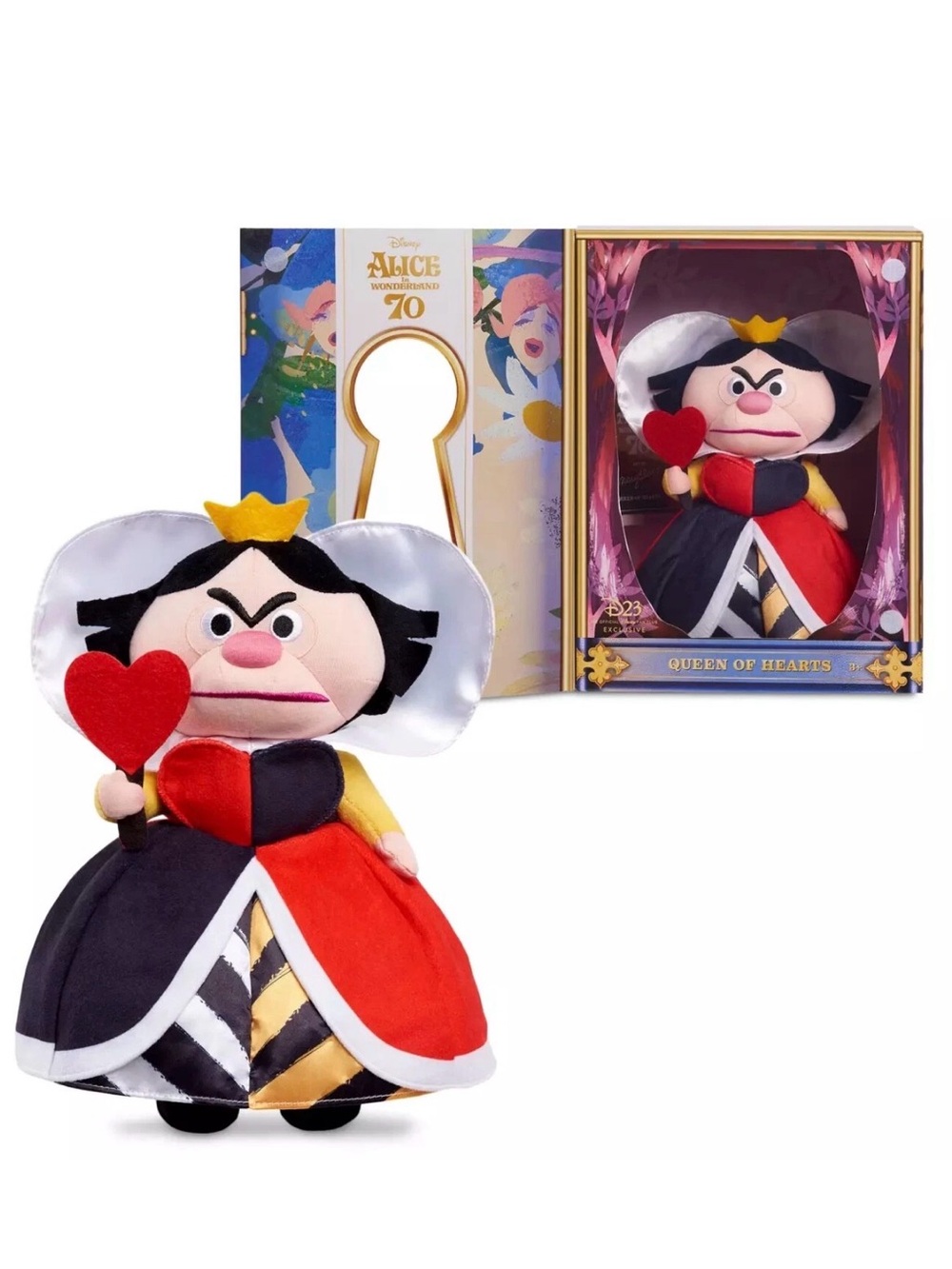 Alice in Wonderland D23 Queen of Hearts Plush Mary Blair 70th
Anniversary - NIB